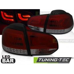 LED BAR TAIL LIGHTS RED SMOKE fits VW GOLF 6 10.08-12, Eclairage Volkswagen