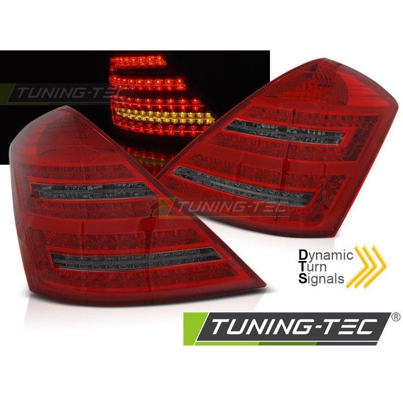 LED TAIL LIGHTS RED SMOKE SEQ fits MERCEDES W221 S-KLASA 05-09, Eclairage Mercedes