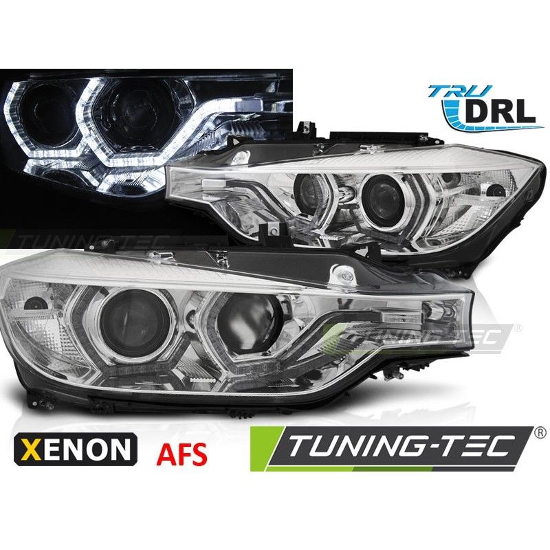 XENON HEADLIGHTS ANGEL EYES LED DRL CHROME AFS fits BMW F30/F31 10.11 - 05.15, Eclairage Bmw