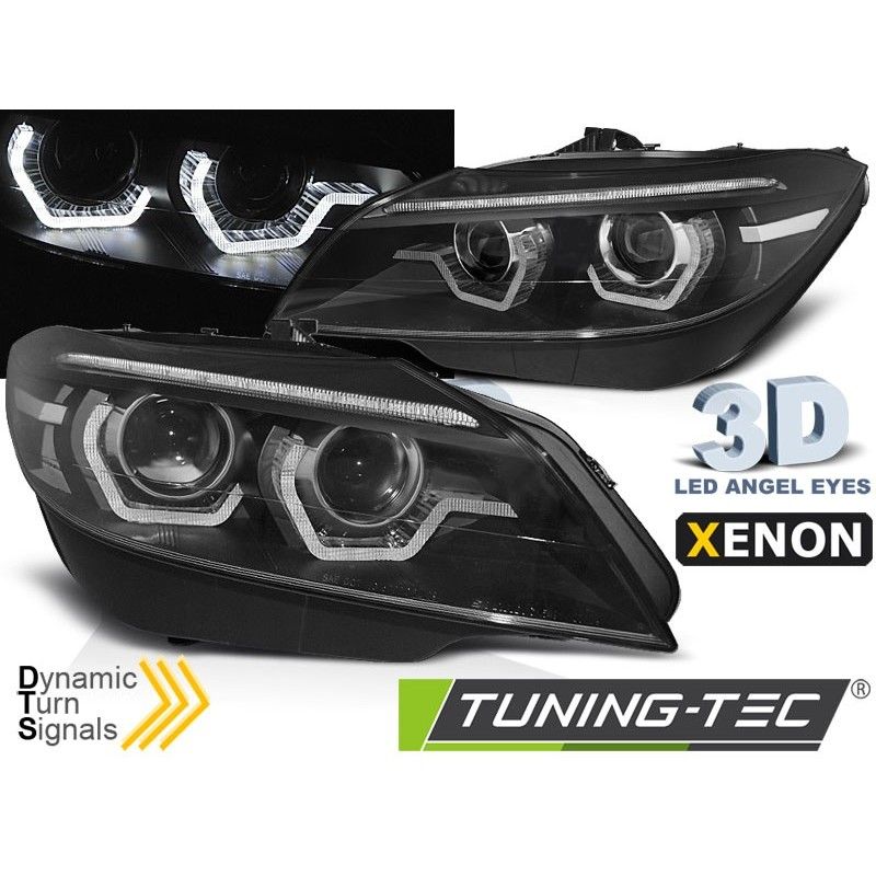 XENON HEADLIGHTS LED DRL BLACK SEQ fits BMW Z4 E89 09-13, Eclairage Bmw