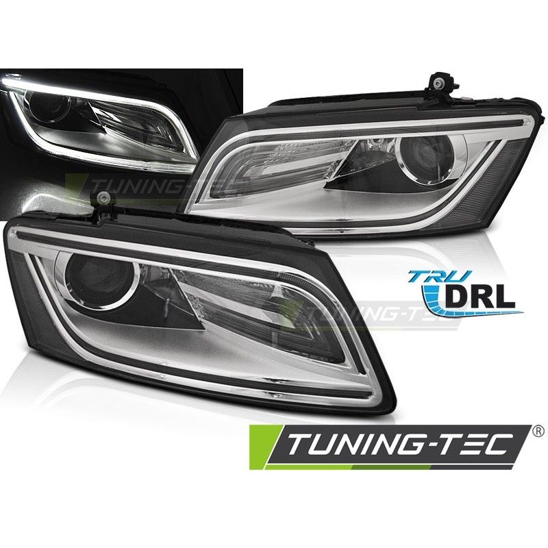 HEADLIGHTS TRUE DRL CHROME fits AUDI Q5 08.12-17, Eclairage Audi