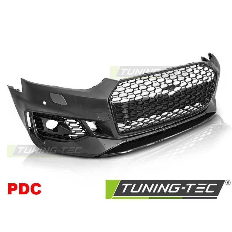 FRONT BUMPER SPORT BLACK PDC fits AUDI A5 16-19, KIT CARROSSERIE