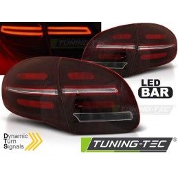 LED BAR TAIL LIGHTS RED WHIE SEQ fits PORSCHE CAYENNE 10-15, Eclairage Porsche