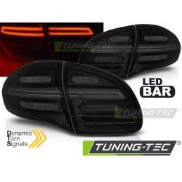 LED BAR TAIL LIGHTS SMOKE SEQ fits PORSCHE CAYENNE 10-15, Eclairage Porsche