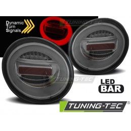 LED BAR TAIL LIGHTS SMOKE SEQ fits VW NEW BEETLE 10.98-05, Eclairage Volkswagen