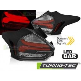 FORD FOCUS 3 15-18 HATCHBACK BLACK RED SEQ LED , Eclairage Ford