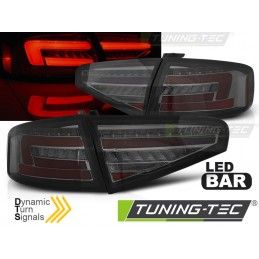 LED BAR TAIL LIGHTS SMOKE SEQ fits AUDI A4 B8 12-15 SEDAN OEM LED, Eclairage Audi