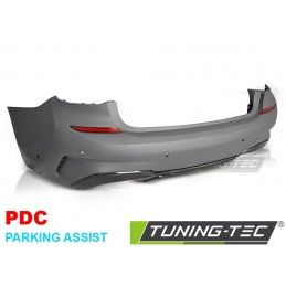 REAR BUMPER PERFORMANCE STYLE PDC GLOSSY BLACK AP -[ ]--[ ]- fits BMW G20 19-22, KIT CARROSSERIE
