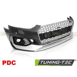 FRONT BUMPER SPORT CHROME SILVER PDC fits AUDI A5 16-19, KIT CARROSSERIE