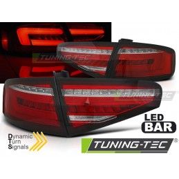 LED BAR TAIL LIGHTS RED WHIE SEQ fits AUDI A4 B8 12-15 SEDAN OEM BULB, Nouveaux produits tuning-tec