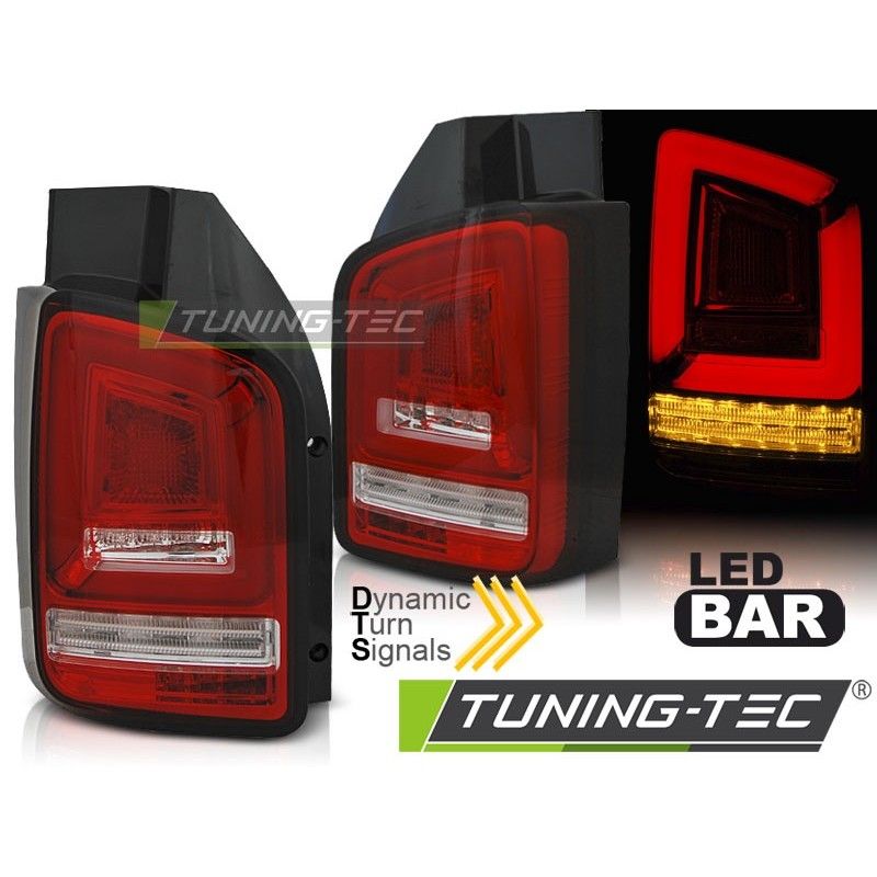 LED BAR TAIL LIGHTS RED WHITE SEQ fits VW T6 15-19 TR, Nouveaux produits tuning-tec