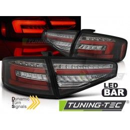 LED BAR TAIL LIGHTS BLACK SEQ fits AUDI A4 B8 12-15 SEDAN OEM BULB, Nouveaux produits tuning-tec