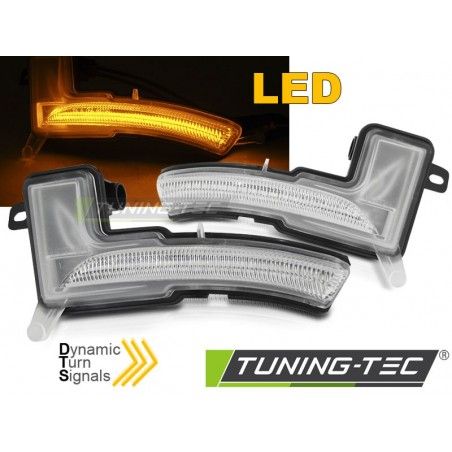 SIDE DIRECTION IN THE MIRROR WHITE LED SEQ fits RENAULT CLIO IV 16-19, Nouveaux produits tuning-tec