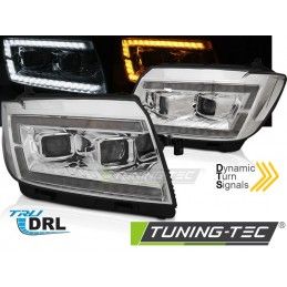 HEADLIGHTS TUBE LIGHT CHROME DRL SEQ fits VW CRAFTER II 2017- , Nouveaux produits tuning-tec