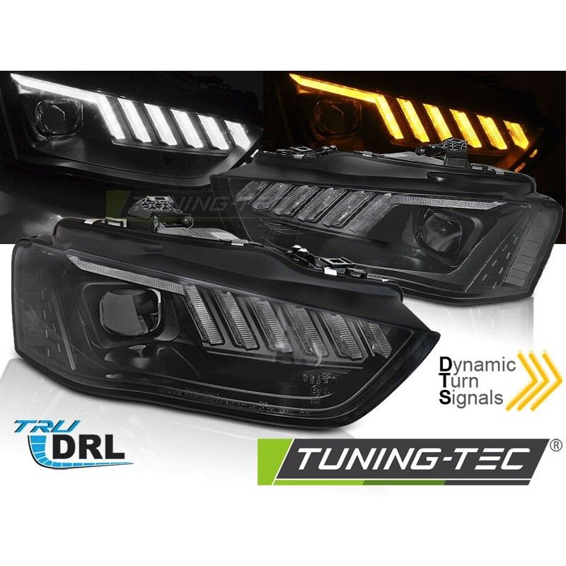 XENON HEADLIGHTS LED BLACK SEQ fits AUDI A4 B8 12-15, Nouveaux produits tuning-tec