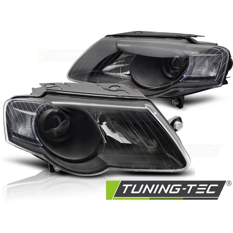 HEADLIGHTS BLACK fits VW PASSAT B6 3C 03.05-10, Nouveaux produits tuning-tec