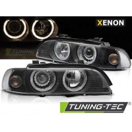 XENON HEADLIGHTS ANGEL EYES BLACK fits BMW E39 LCI 00-03, Nouveaux produits tuning-tec