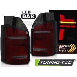 LED BAR TAIL LIGHTS RED SMOKE SEQ fits VW T6 15-19 OEM BULB, Nouveaux produits tuning-tec
