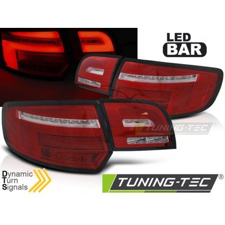 LED BAR TAIL LIGHTS RED WHIE SEQ fits AUDI A3 8P 5D 08-12, Nouveaux produits tuning-tec