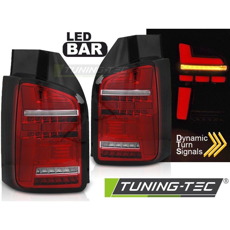 LED BAR TAIL LIGHTS RED WHITE SEQ fits VW T6.1 20- OEM BULB, Nouveaux produits tuning-tec