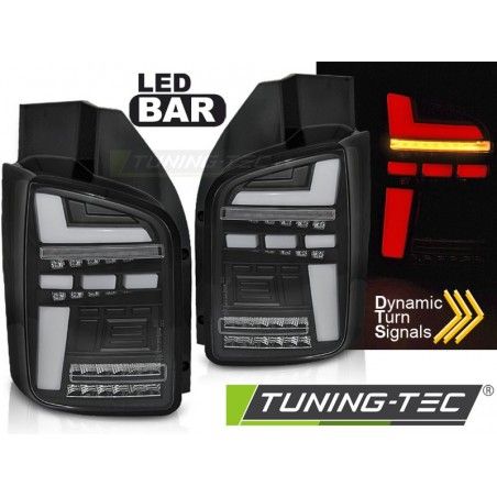 LED BAR TAIL LIGHTS BLACK SEQ fits VW T5 10-15, Nouveaux produits tuning-tec