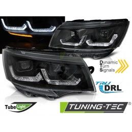 HEADLIGHTS TUBE LIGHT BLACK DRL SEQ fits VW T6.1 20-, Nouveaux produits tuning-tec
