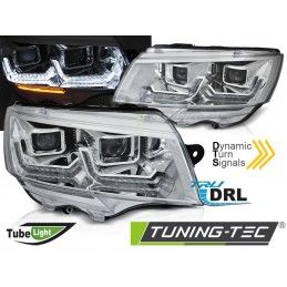 HEADLIGHTS TUBE LIGHT CHROME DRL SEQ fits VW T6.1 20-, Nouveaux produits tuning-tec