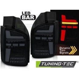 LED BAR TAIL LIGHTS BLACK SMOKE SEQ fits VW T5 10-15, Nouveaux produits tuning-tec