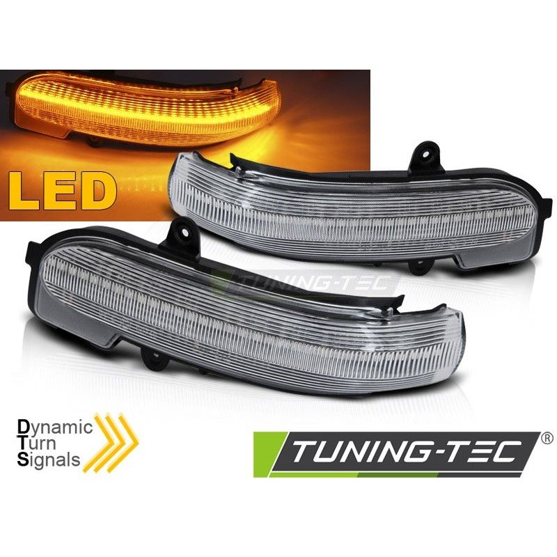 SIDE DIRECTION IN THE MIRROR WHITE LED SEQ fits MERCEDES W203 T203 CL203 00-07, Nouveaux produits tuning-tec