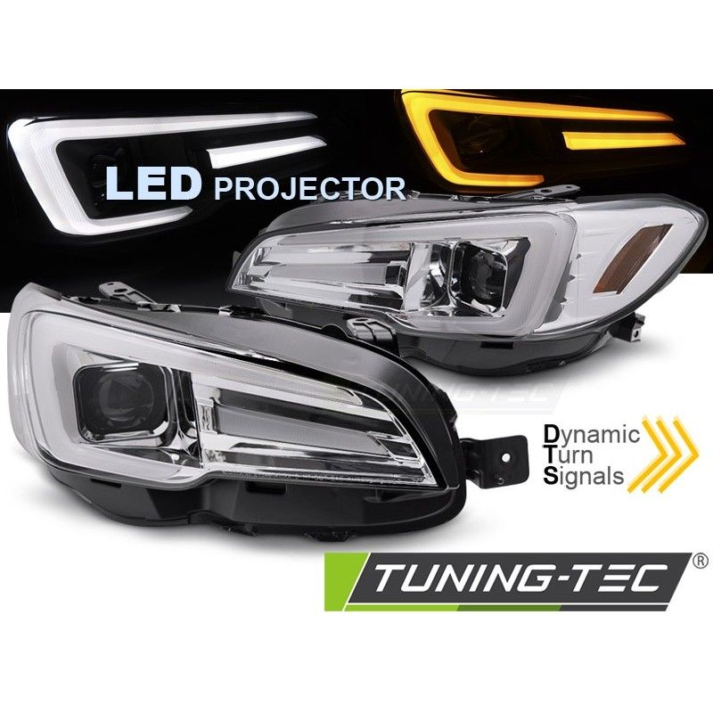 LED HEADLIGHTS DRL CHROME fits SUBARU WRX 14-22, Nouveaux produits tuning-tec