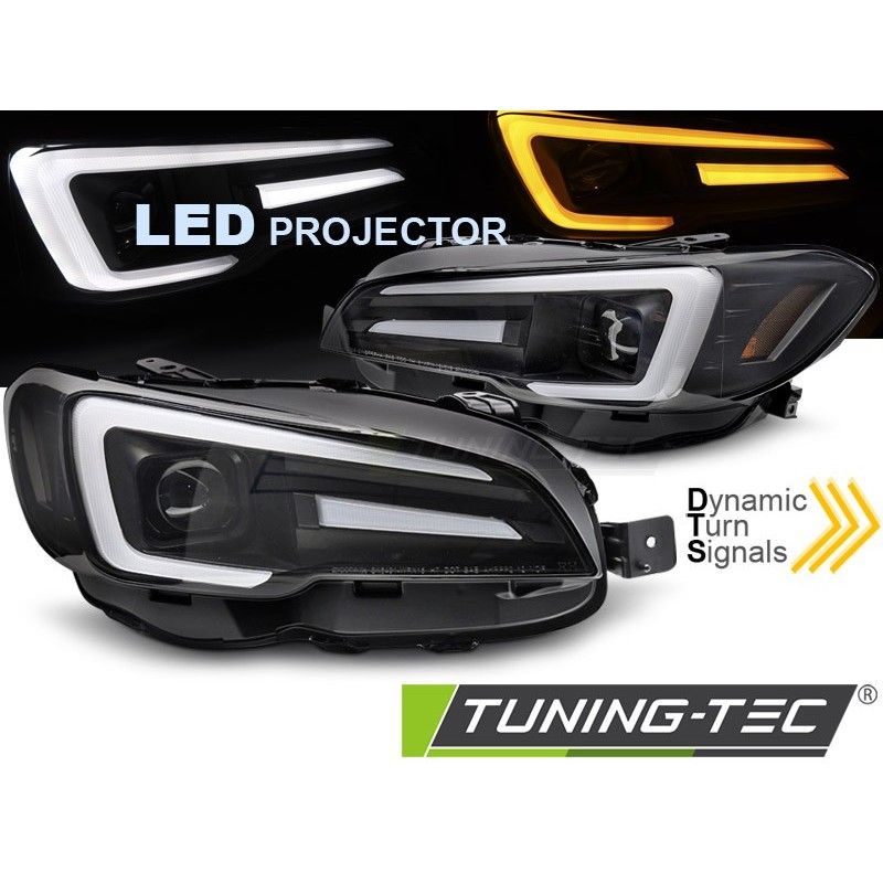 LED HEADLIGHTS DRL BLACK fits SUBARU WRX 14-22, Nouveaux produits tuning-tec