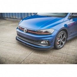 Maxton Racing Durability Front Splitter Volkswagen Polo GTI Mk6 Black, MAXTON DESIGN