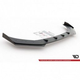 Maxton Racing Durability Front Splitter + Flaps Volkswagen Polo GTI Mk6 Black-Red + Gloss Flaps, MAXTON DESIGN