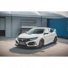 Maxton Racing Durability Front Splitter V.2 Honda Civic X Type-R Black, MAXTON DESIGN