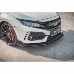 Maxton Racing Durability Front Splitter V.2 Honda Civic X Type-R Black, MAXTON DESIGN