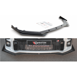 tuning Racing Durability Front Splitter + Flaps Toyota GR Yaris Mk4 Black + Gloss Flaps