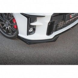 Maxton Racing Durability Front Splitter + Flaps Toyota GR Yaris Mk4 Black + Gloss Flaps , MAXTON DESIGN