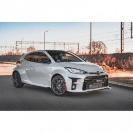 Maxton Racing Durability Front Splitter + Flaps Toyota GR Yaris Mk4 Black + Gloss Flaps , MAXTON DESIGN