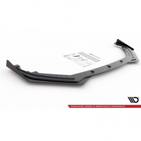 Maxton Racing Durability Front Splitter + Flaps Toyota GR Yaris Mk4 Black + Gloss Flaps , MAXTON DESIGN