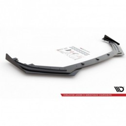Maxton Racing Durability Front Splitter + Flaps Toyota GR Yaris Mk4 Black-Red + Gloss Flaps, MAXTON DESIGN