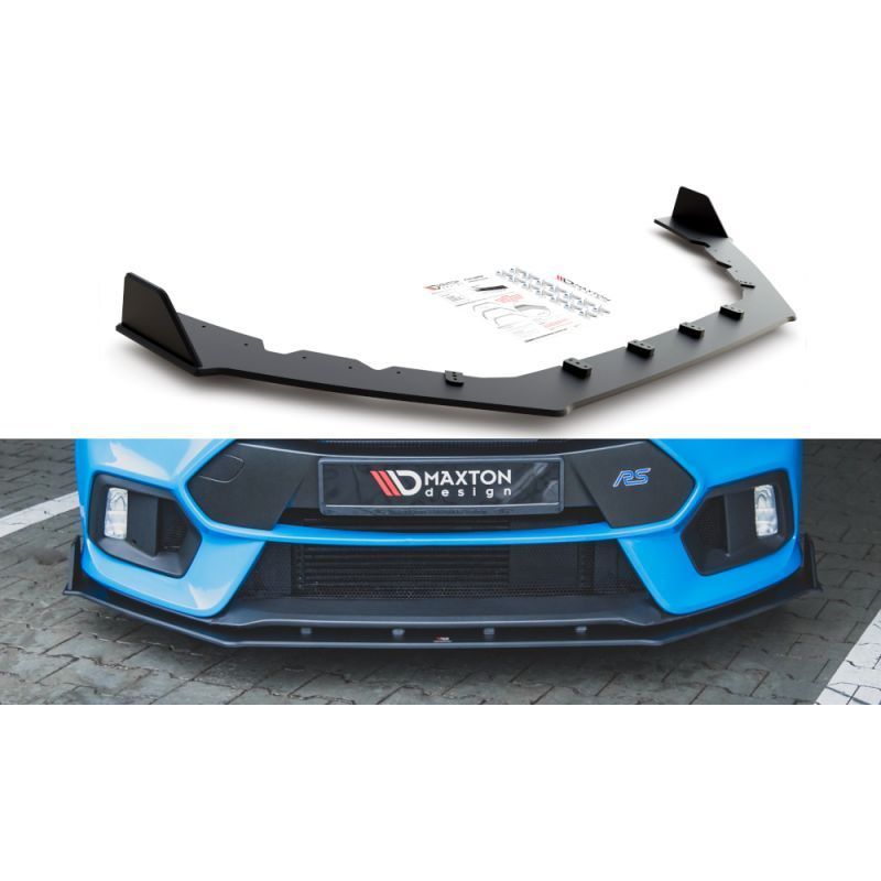 Maxton Racing Durability Front Splitter V.2 Ford Focus RS Mk3 Black, MAXTON DESIGN