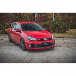 Maxton Racing Durability Front Splitter V.3 Volkswagen Golf GTI Mk6 Black-Red, MAXTON DESIGN