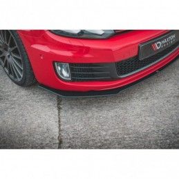 Maxton Racing Durability Front Splitter V.3 Volkswagen Golf GTI Mk6 Black-Red, MAXTON DESIGN