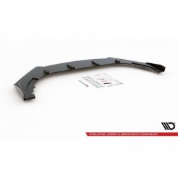 Maxton Racing Durability Front Splitter V.3 + Flaps Volkswagen Golf GTI Mk6 Black-Red + Gloss Flaps, MAXTON DESIGN