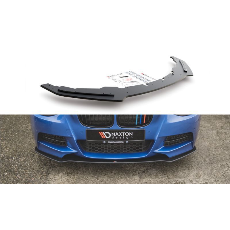 Maxton Racing Durability Front Splitter BMW M135i F20 Black, MAXTON DESIGN