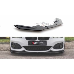 Maxton Racing Durability Front Splitter V.3 for BMW 1 F20 M-Pack Facelift / M140i Black-Red, MAXTON DESIGN