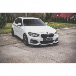 Maxton Racing Durability Front Splitter V.3 for BMW 1 F20 M-Pack Facelift / M140i Black-Red, MAXTON DESIGN