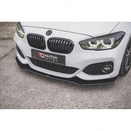 Maxton Racing Durability Front Splitter V.3 for BMW 1 F20 M-Pack Facelift / M140i Black-Red, MAXTON DESIGN