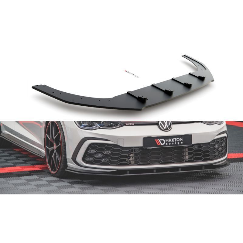 Maxton Racing Durability Front Splitter Volkswagen Golf 8 GTI Black, MAXTON DESIGN