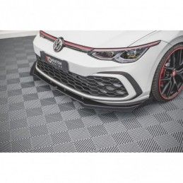 Maxton Racing Durability Front Splitter + Flaps Volkswagen Golf 8 GTI Black + Gloss Flaps , MAXTON DESIGN
